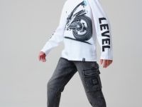 Фуфайка трикотажная для мальчиков (футболка с длинными рукавами)