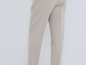 Зауженные брюки с ремнём, Бежевый