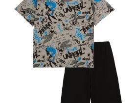 Комплект трикотажный для мальчиков: фуфайка (футболка), шорты