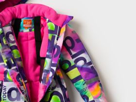 Комбинезон текстильный с полиуретановым покрытием для девочек