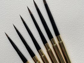 Кисть волос смешанный круглая №2 Potentate, ручка съемная металлическая