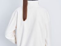 Толстовка с контрастной отделкой и воротником-стойкой