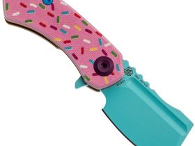 Складной нож Kansept Mini Korvid, сталь 154CM, рукоять G10, розовый