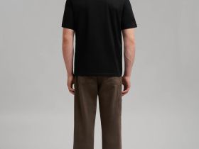 Футболка прямого кроя из мерсеризованного хлопка