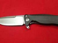 Нож складной LionSteel SR11A BS, сталь Uddeholm Sleipner®, рукоять алюминий (Black Solid® Aluminum)