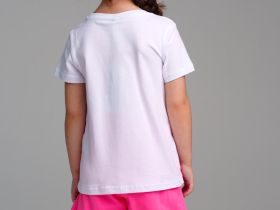 Комплект трикотажный для девочек: фуфайка (футболка), шорты