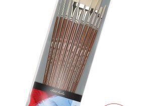 Набор кистей синтетика Pinax "Oil-PRO" АССОРТИ 10 шт