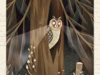 Открытка Дворникова А. "Ушастая сова"