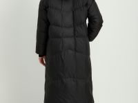 Пуховик с воротником-стойкой