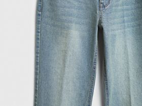 Расклёшенные джинсы с высокой посадкой, Голубой