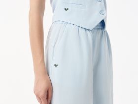 Женские прямые спортивные брюки Lacoste свободного кроя