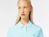 Женское поло Lacoste приталенного кроя из эластичного хлопка