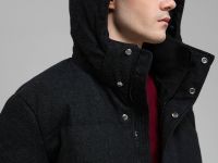 Стеганый пуховик с натуральным пухом