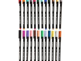 Набор цветных линеров Sketchmarker "Artist Fine Pen" 24 Studio цвета в картонной упаковке