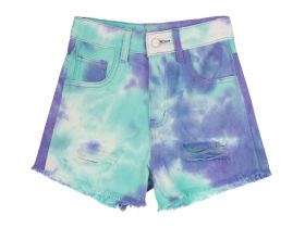 Шорты текстильные джинсовые для девочек