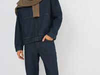 Прямые джинсы, Синий