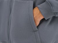 Утеплённая толстовка на молнии, Серый