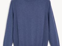 Джемпер из шерсти и хлопка с округлой горловиной