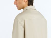 Рубашка из вискозы, Бежевый