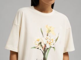 Свободная футболка из хлопкового джерси