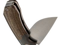 Складной нож Maxace Goliath Brown, сталь Bohler K110, рукоять микарта/темный больстер