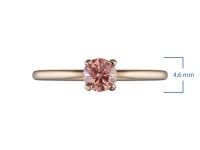 Помолвочное кольцо из красного золота э0212кц07200355_pink