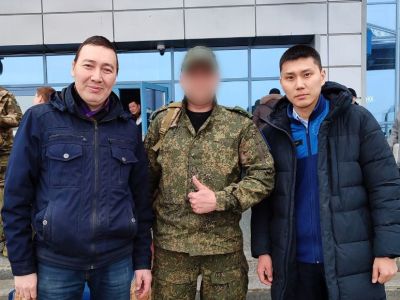 В Якутске встретили работника ЖКХ, прибывшего из зоны СВО