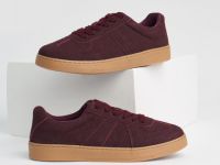 Кеды из искусственной замши, Фиолетовый