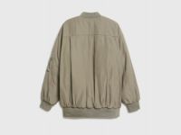 Бомбер оверсайз для девочек, Зеленый