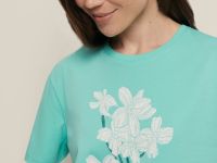 Футболка свободного силуэта с принтом