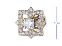 Пусеты из красного золота с бриллиантами э0201пс08188100