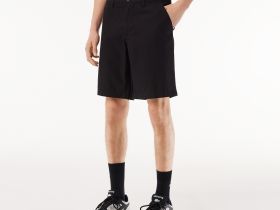 Мужские хлопковые шорты Lacoste прямого кроя
