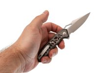 Складной нож CIVIVI Anaaki, сталь Nitro-V, рукоять серый алюминий