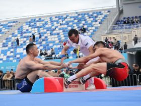 Стали известны победители соревнований по мас-рестлингу и борьбе корэш на Сабантуе