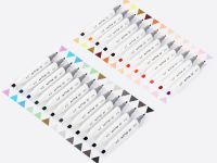 Набор маркеров для скетчинга MESHU 24 цв, пастельные цвета