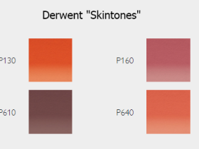 Набор карандашей пастельных Derwent "Skintones" 12 цв в метал кор