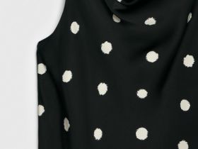 Топ в горошек, Черный