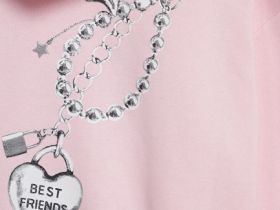 Толстовка на молнии для девочек, Розовый