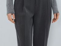 Зауженные брюки с ремнём, Серый