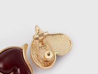 Серьги в форме сердца, Золотой