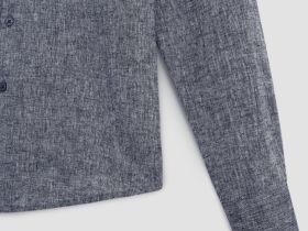 Рубашка из льна с длинным рукавом