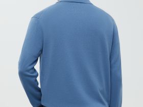 Поло с длинным рукавом из хлопка