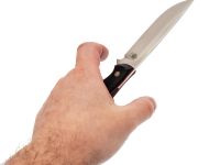 Нож Шарк, сталь VG-10, рукоять G10 черная