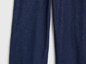 Широкие джинсы Wide leg с ремнём, Синий