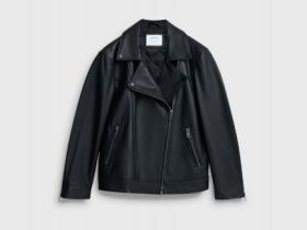 Куртка-косуха из натуральной кожи, Черный