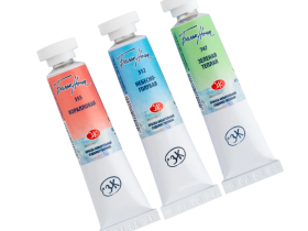 Набор акварели "Белые Ночи" Пастель 2 3 тубы x10 мл, пластиковый коррекс