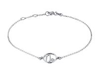 Браслет из серебра с бриллиантом э0601бр06210512