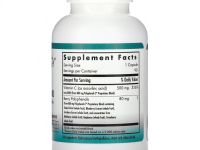 Nutricology, Витамин C 500 без ГМО с ягодными полифенолами, 90 вегетарианских капсул