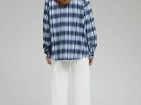 Рубашка из хлопковой фланели в клетку