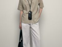 Блузка из конопляной ткани и хлопка